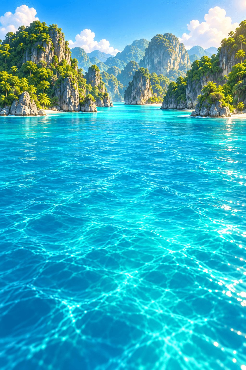 Dinagat Islands arrival artwork in BuddyPort Island Voyage
