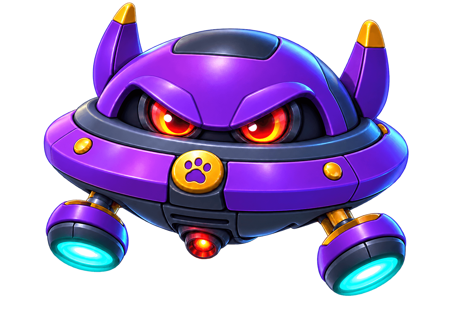A hostile space drone